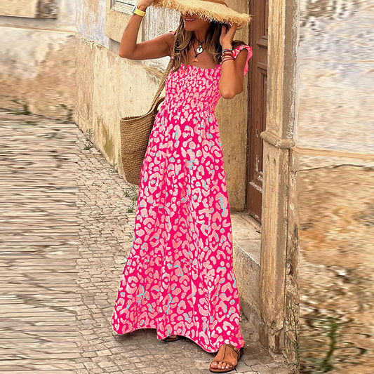 Vacation Style Sling Dress Women