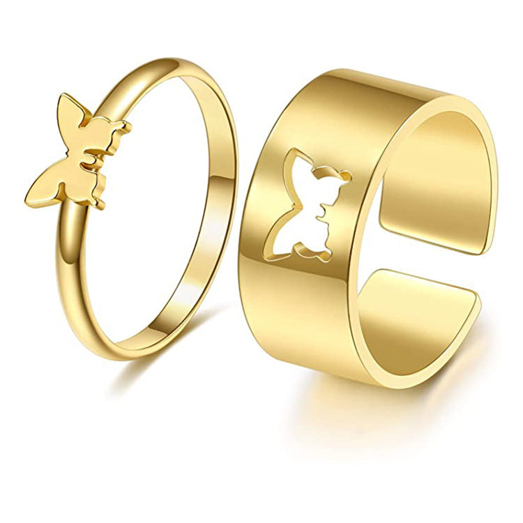 Punk Couple Men And Women Couple Rings Groups