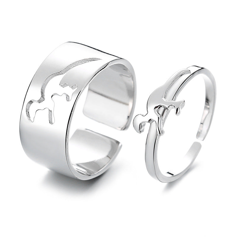 Punk Couple Men And Women Couple Rings Groups