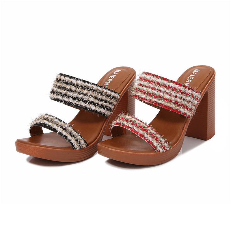 Women's low back sandals