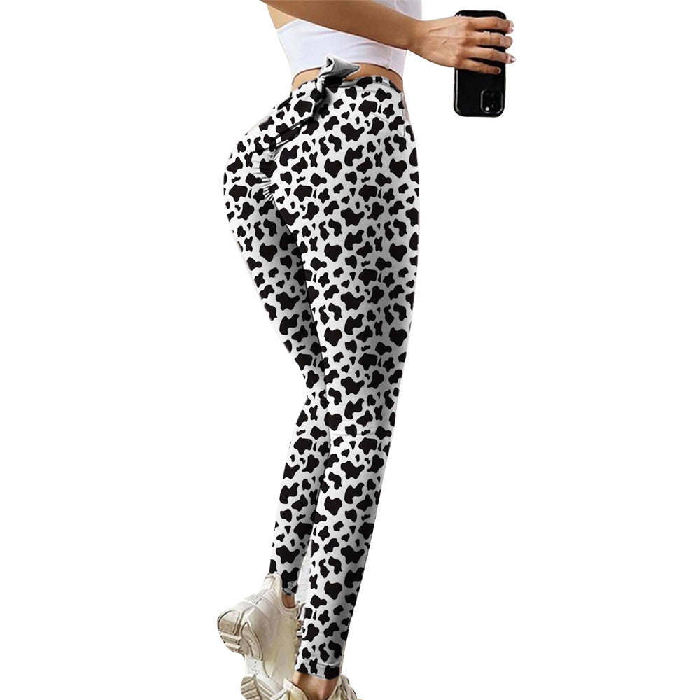 Cows Pattern Yoga Workout Pants Women