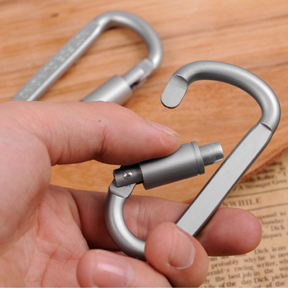 Portable aluminum carabiner Survival Dog