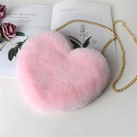 Plush Chain Love Bags For Women