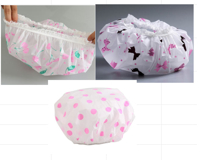 Women's Cute Fashion Waterproof Shower Cap