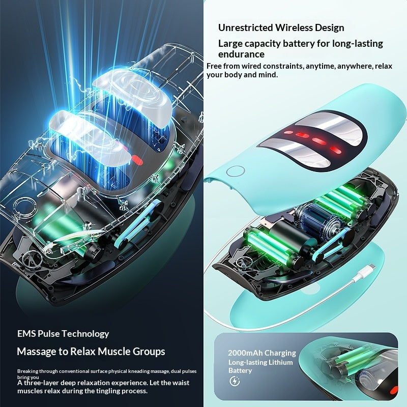 Smart Red Light Heat Therapy Device For Relieving Muscle Strain And Lumbar Traction Massage