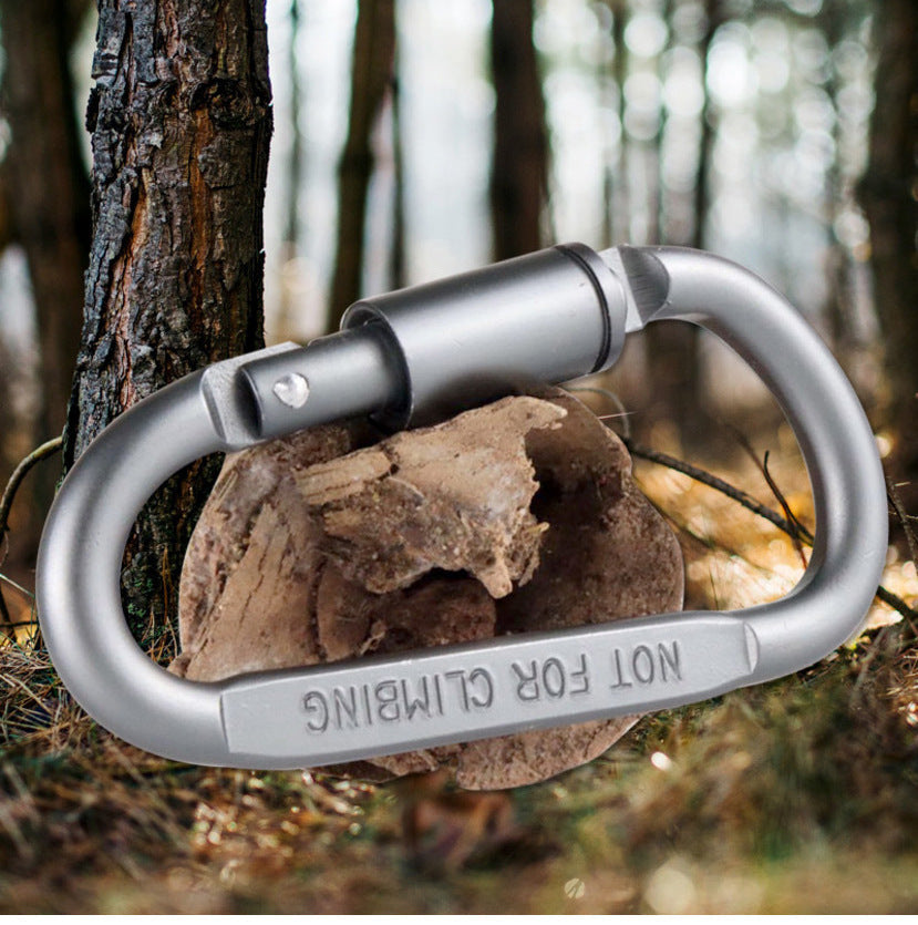 Portable aluminum carabiner Survival Dog