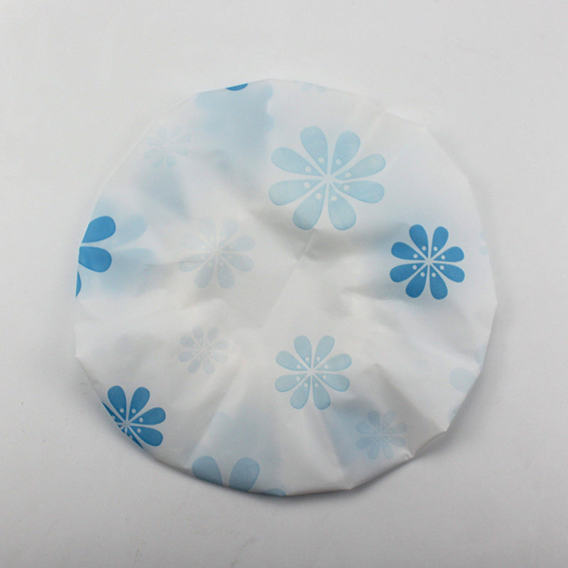 Hotel Plastic Peva Waterproof Bow Printing Female Shower Cap