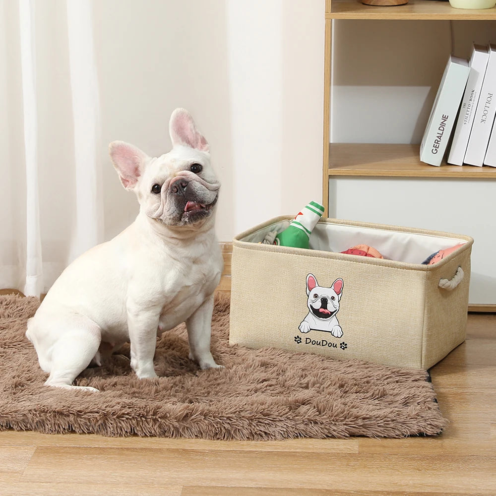 Personalized Dog Toy Basket Survival Dog