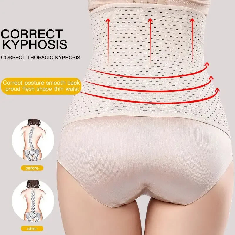 Women Tummy Control Women Body Shapers Waist Trainer Corset Breathable Invisible Waist Shaper Training Waist Cincher  XS-6XL Survival Dog