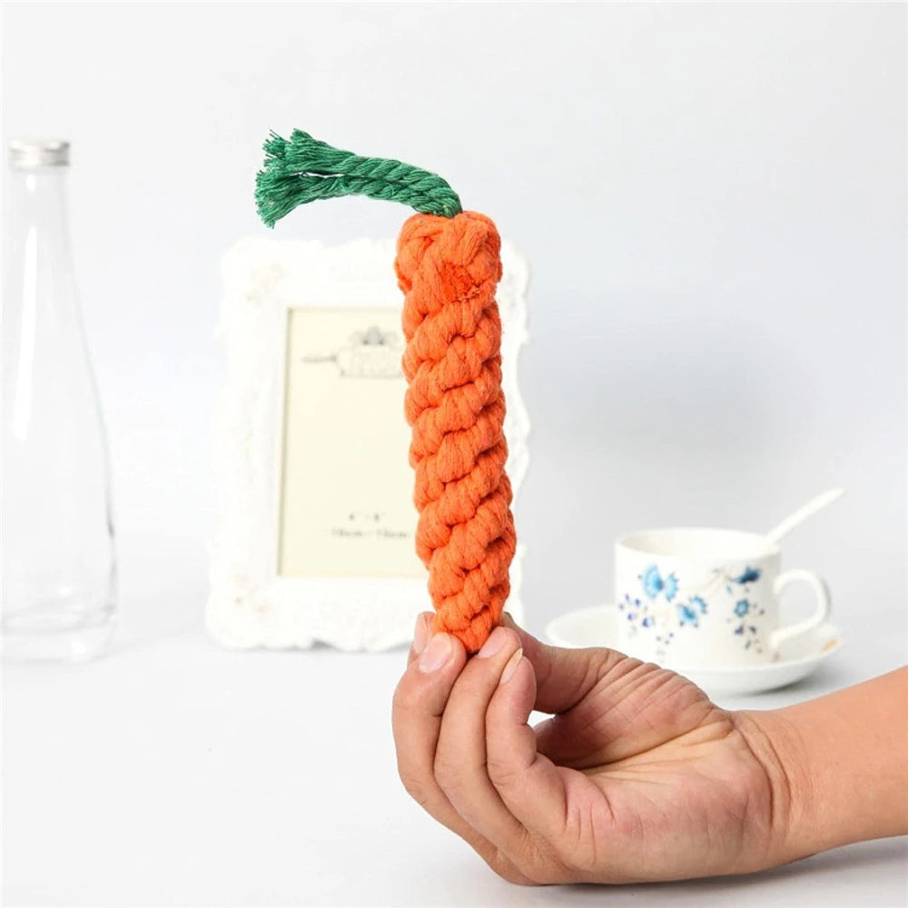 Carrot Dog Bite Chew Rope Survival Dog