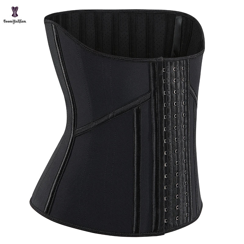Plus Size 3 Hooks 21 Steel Boned Waist Cincher Sheath Slimming Belt Women Shapers Perforated Latex Waist Trainer Corset  762# Survival Dog