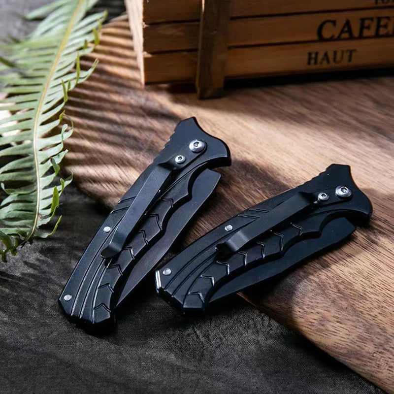 Camping Survival Stainless Steel Folding Knife Survival Dog