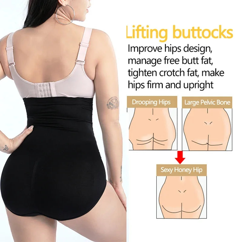 Dimmkof Open Crotch Tummy Control Panties Stretchy Spandex High Waist Control Panties Butt Lifting Shapewear Panties Postpartum Survival Dog