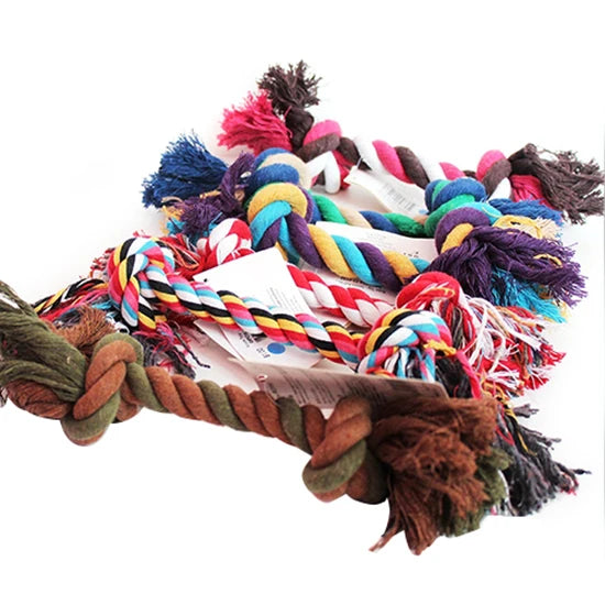 Puppy Dog Cotton Linen Braided Bone Rope Survival Dog