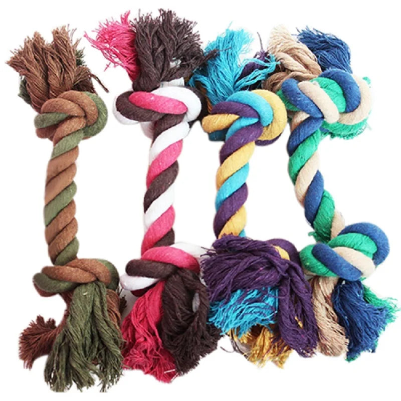 Puppy Dog Cotton Linen Braided Bone Rope Survival Dog