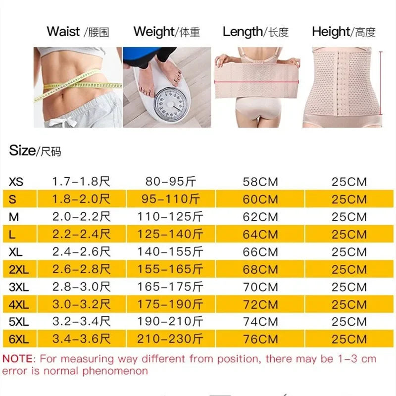 Women Tummy Control Women Body Shapers Waist Trainer Corset Breathable Invisible Waist Shaper Training Waist Cincher  XS-6XL Survival Dog