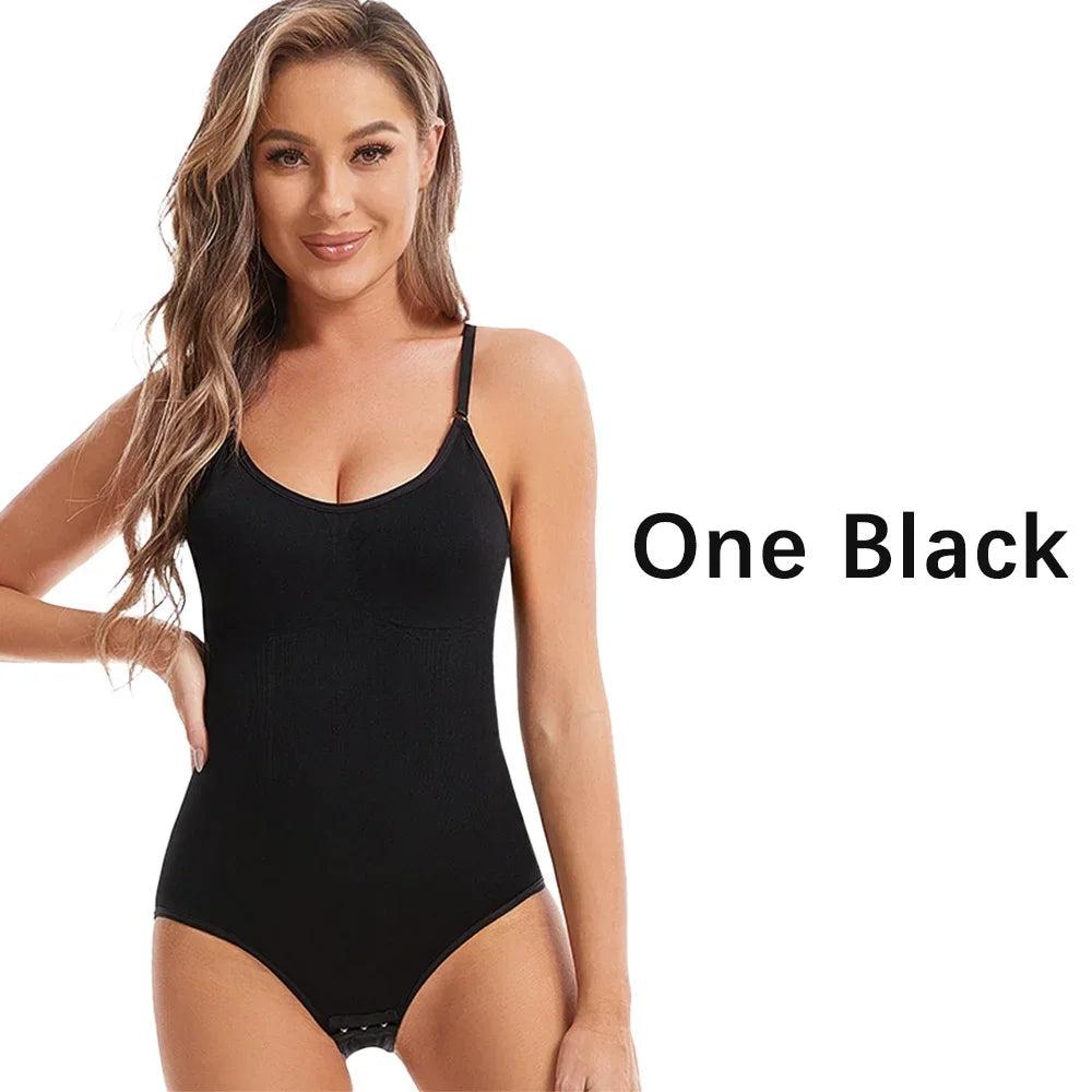Women's Sexy Shapewear Seamless Slimming Butt Lifter Full Body Shaper Smooth Out Bodysuit Open Crotch High Elastic Body Suits Survival Dog