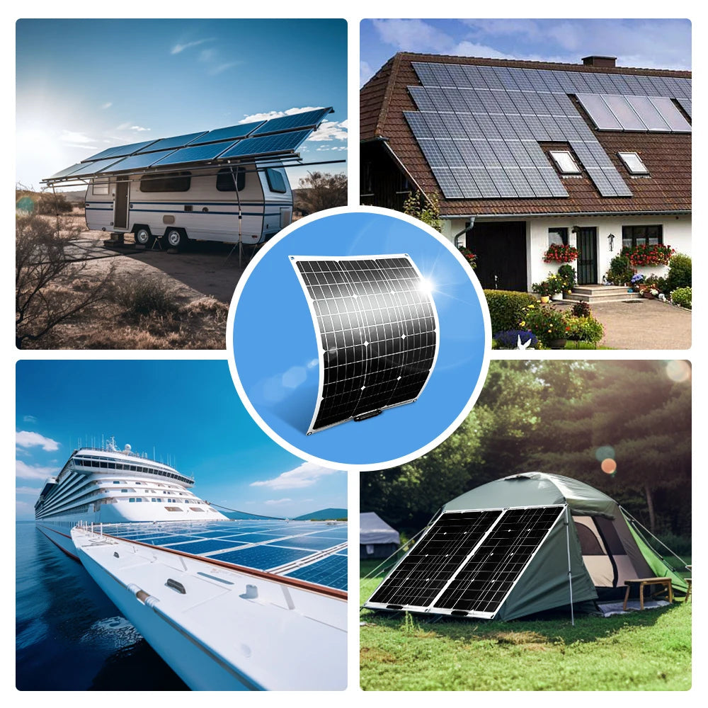 Monocrystalline Solar Cell RV Boat Survival Dog