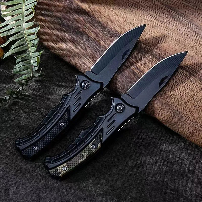 Camping Survival Stainless Steel Folding Knife Survival Dog