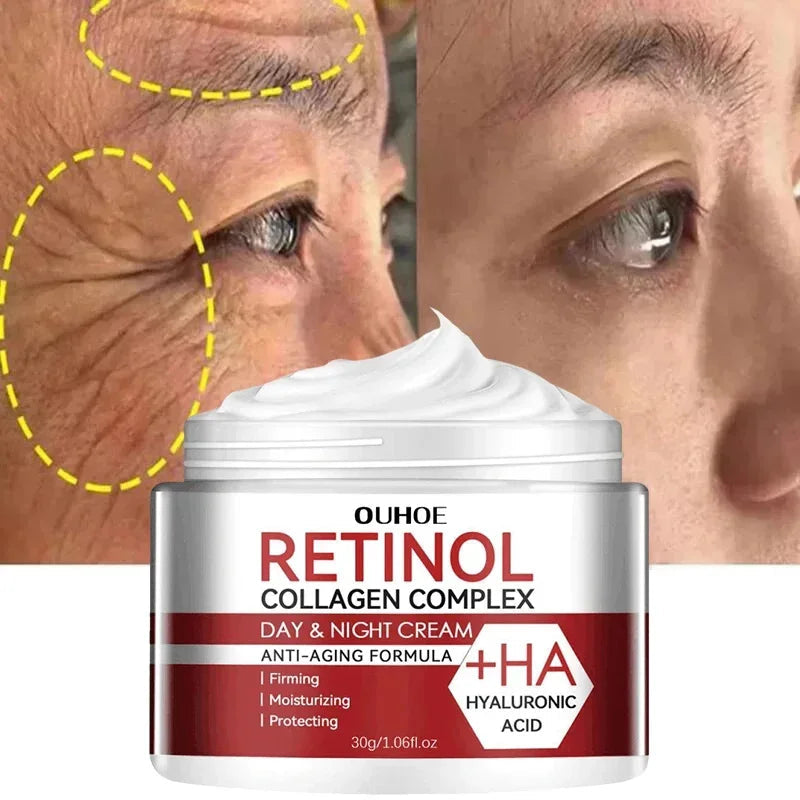 Retinol Wrinkle Removal Facial Kit Instant Firming Enhancement Anti Aging Serum Fading Fine Line Whitening Korean Skincare Survival Dog