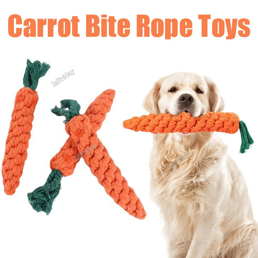 Carrot Dog Bite Chew Rope Survival Dog