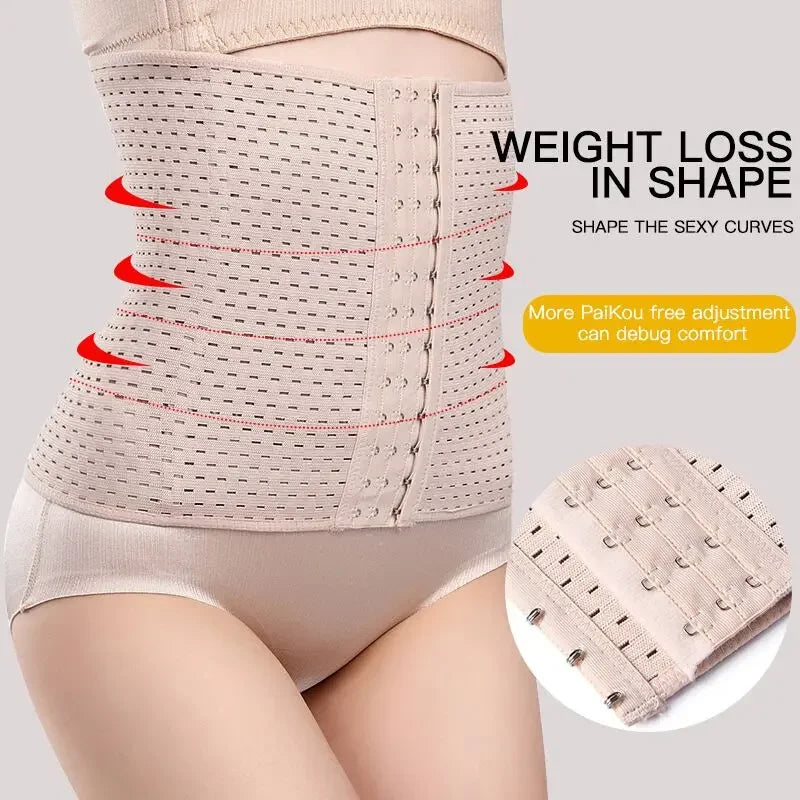 Women Tummy Control Women Body Shapers Waist Trainer Corset Breathable Invisible Waist Shaper Training Waist Cincher  XS-6XL Survival Dog