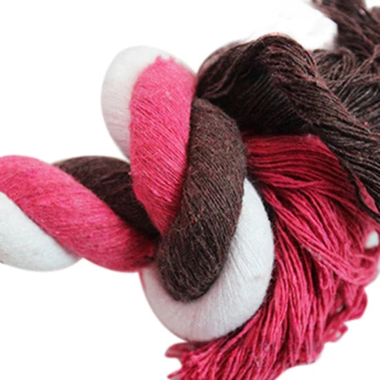 Puppy Dog Cotton Linen Braided Bone Rope Survival Dog