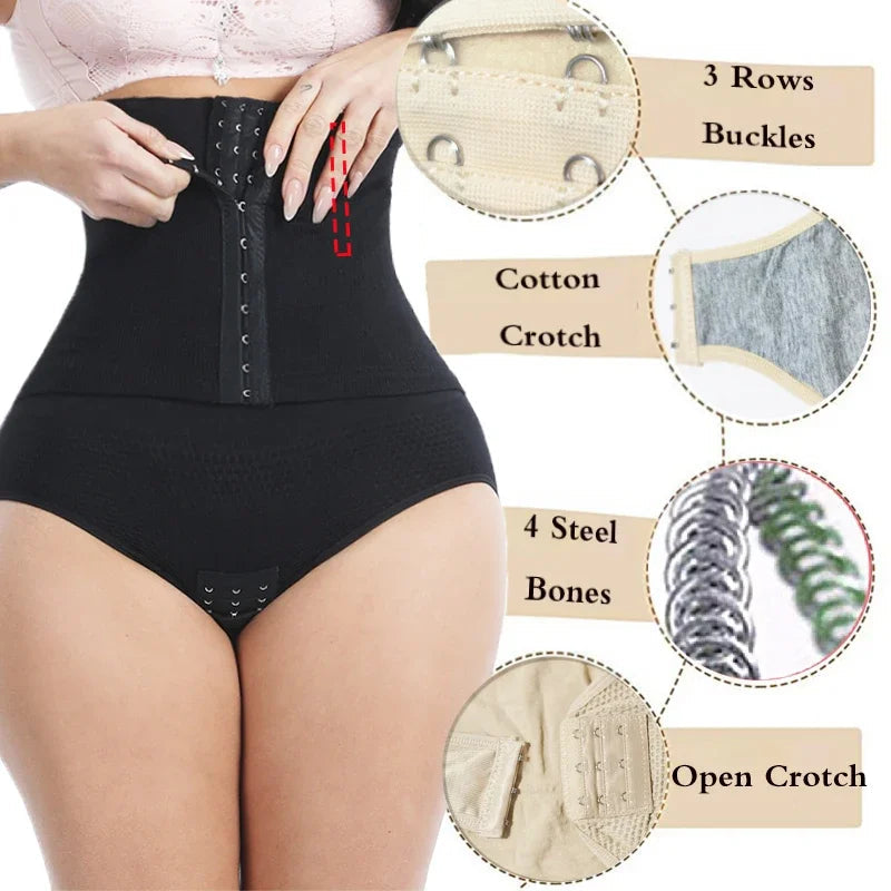 Dimmkof Open Crotch Tummy Control Panties Stretchy Spandex High Waist Control Panties Butt Lifting Shapewear Panties Postpartum Survival Dog