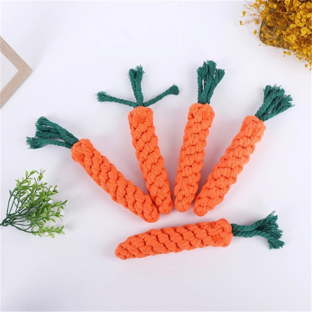 Carrot Dog Bite Chew Rope Survival Dog