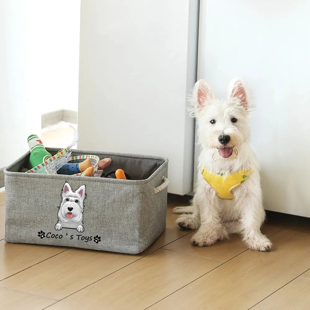 Personalized Dog Toy Basket Survival Dog