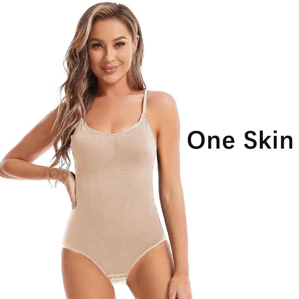 Women's Sexy Shapewear Seamless Slimming Butt Lifter Full Body Shaper Smooth Out Bodysuit Open Crotch High Elastic Body Suits Survival Dog