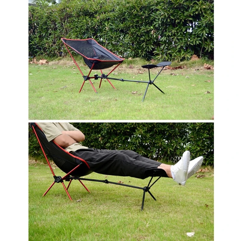 Portable Folding Camping Chair with foot rest Survival Dog