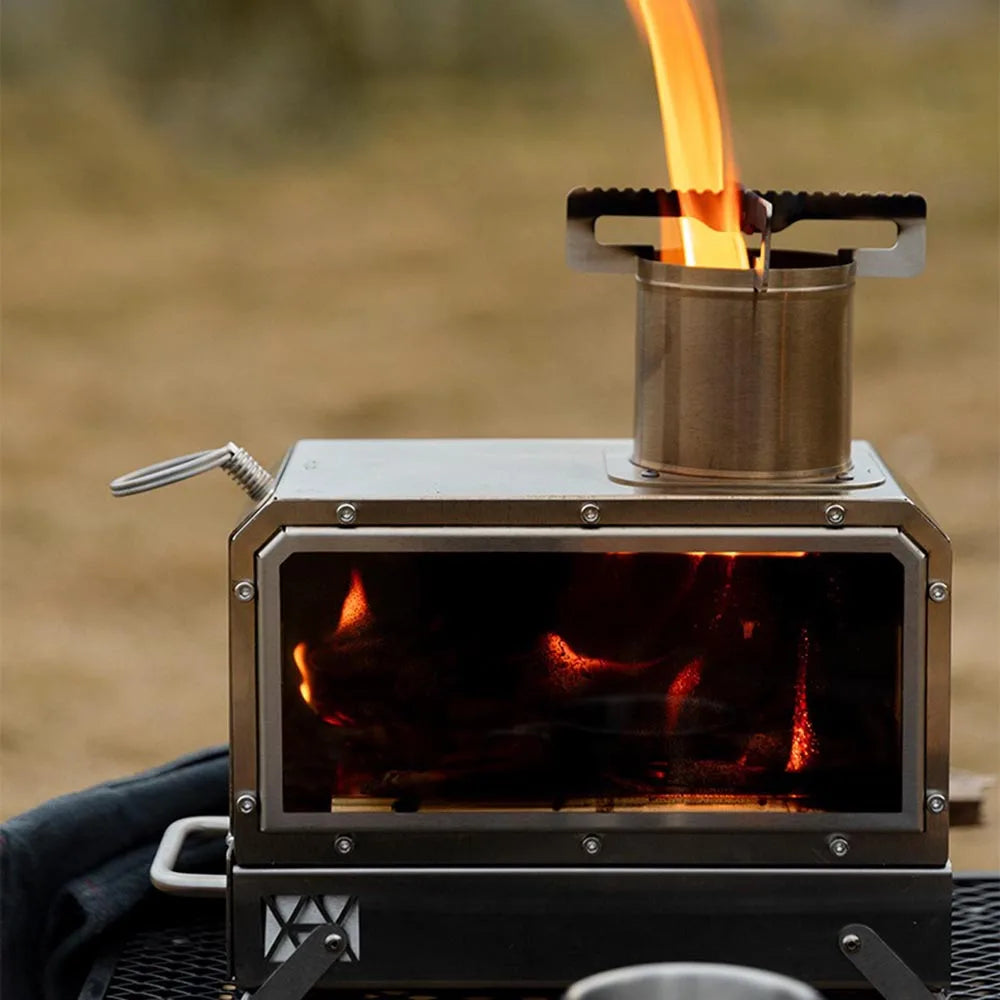 Portable Lightweight Camping Wood Stove Survival Dog