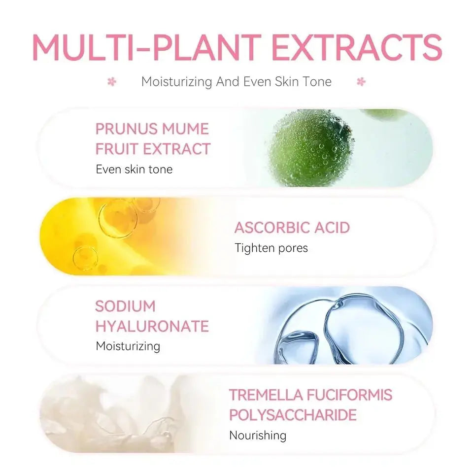 Sakura Whitening Face Serum Fade Fine Lines Anti Aging Tighten Pores Improve Melanin Pigment Dull Moisturizer Brighten Skin Care Survival Dog
