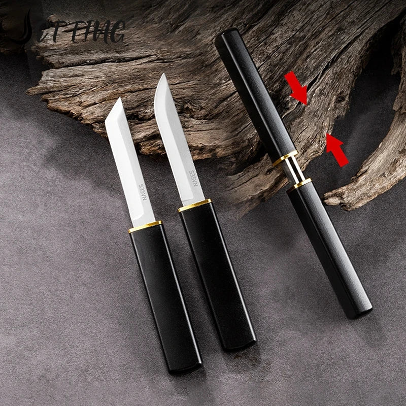High-grade Double Knife Stainless Steel Easy To Carry Knives High Hardness Fruit Survival Dog