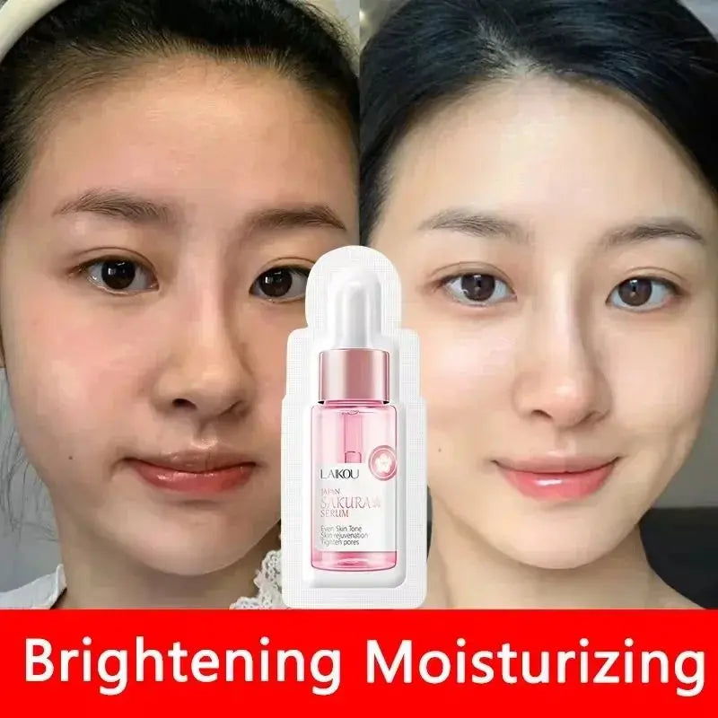 Sakura Whitening Face Serum Fade Fine Lines Anti Aging Tighten Pores Improve Melanin Pigment Dull Moisturizer Brighten Skin Care Survival Dog