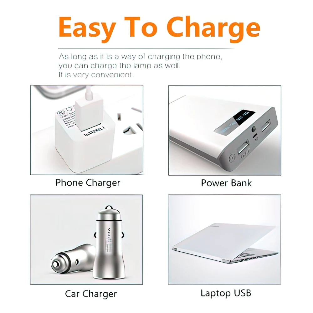 3 Modes Portable LED Emergency Lights Survival Dog