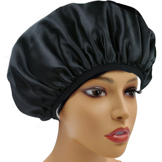 Three-layer Thickened Three-in-one Shower Cap Shower Bath Waterproof Cap Absorbent Hair Drying Cap Bathroom Hat