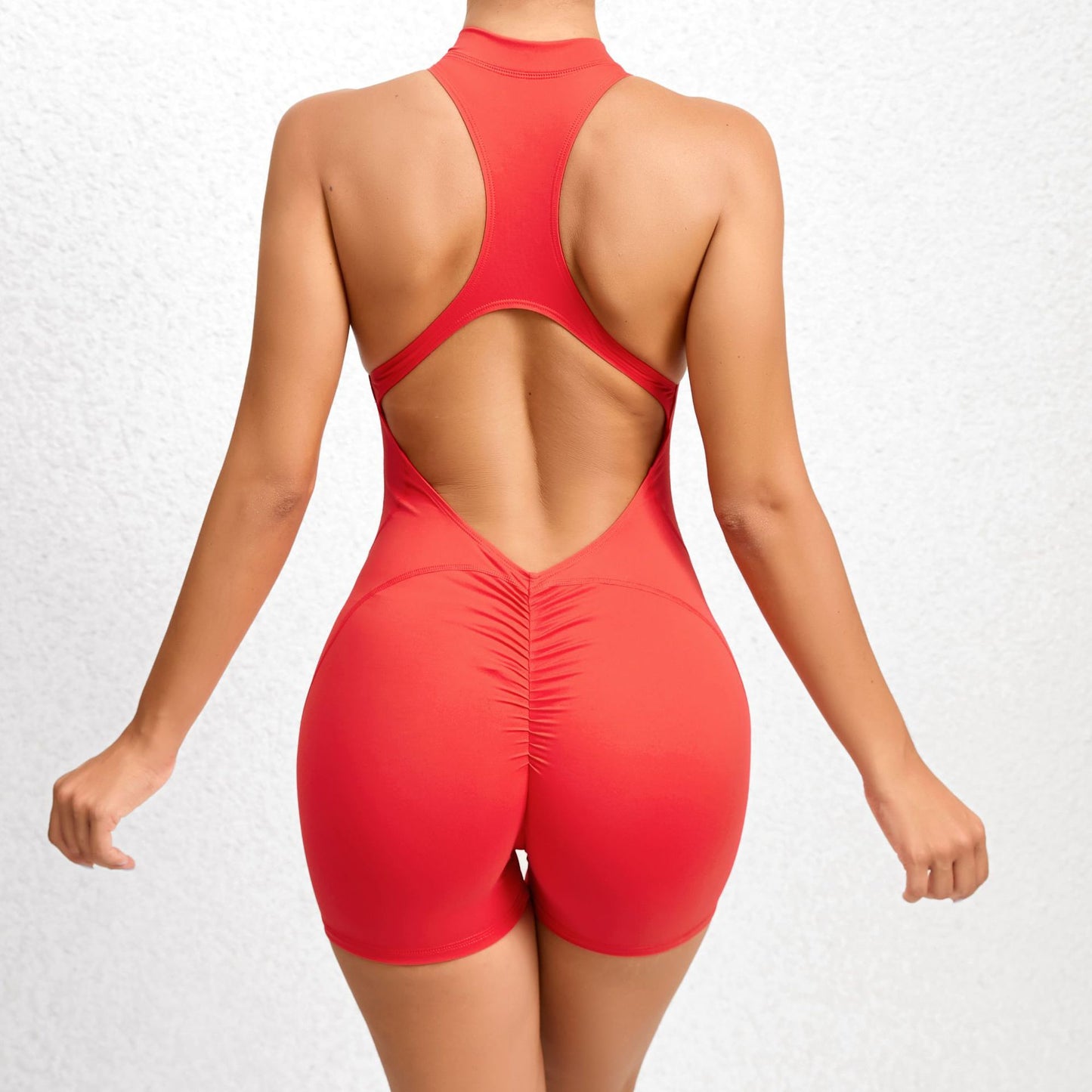 Women's Tight Zipper Yoga Bodysuit