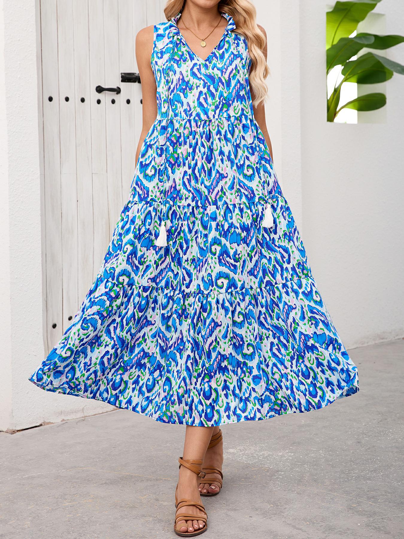 Fashionable Casual Sleeveless Dress Women