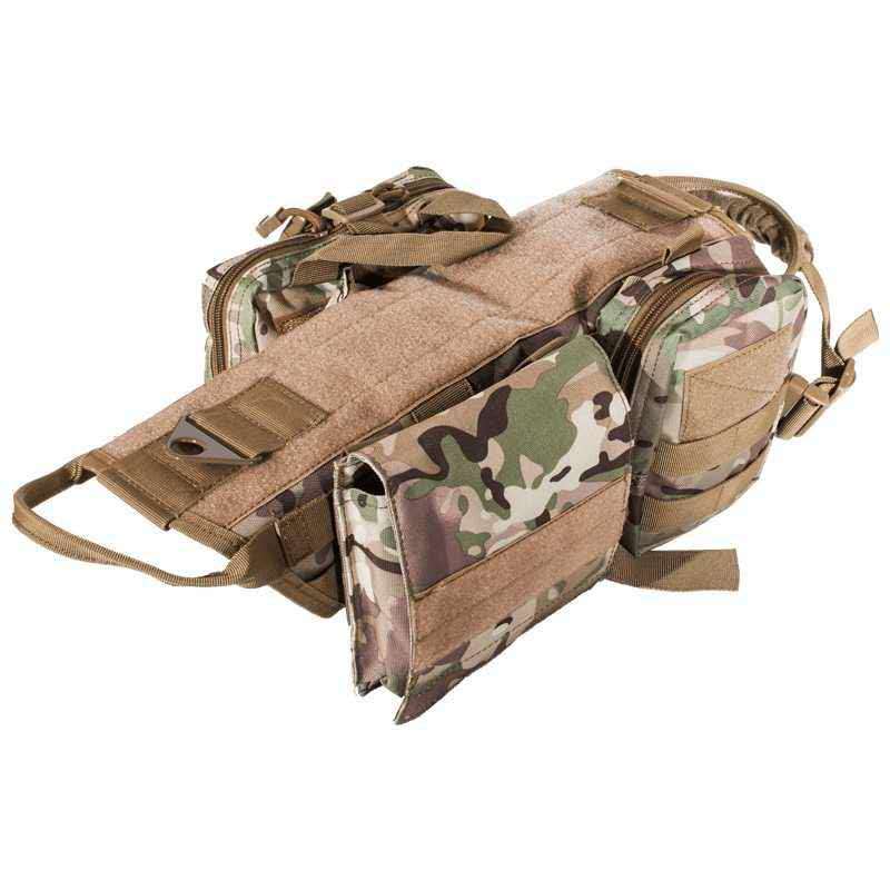 Ihrtrade Tactical Dog Harness Molle System Vest Adjustable Military Survival Dog