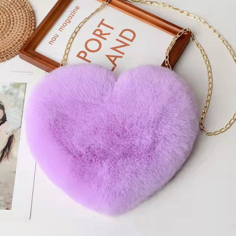 Plush Chain Love Bags For Women