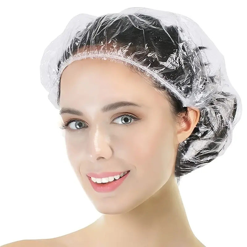Household Disposable Shower Cap With Elastic Drawstring