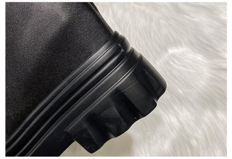 Internally Increased 4CM Short Boots Wedge Heel Flat Bottom Shows High