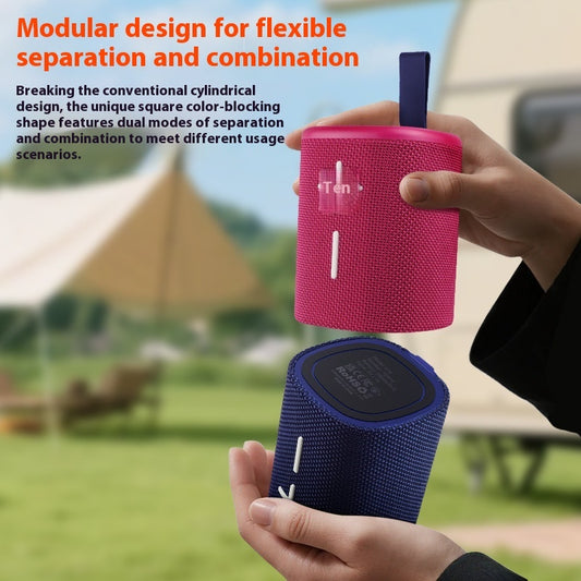 Portable Magnetic Two-in-one Bluetooth Speaker Color Matching