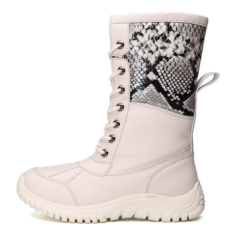 Children's Waterproof And Non-slip Fur Snow Boots