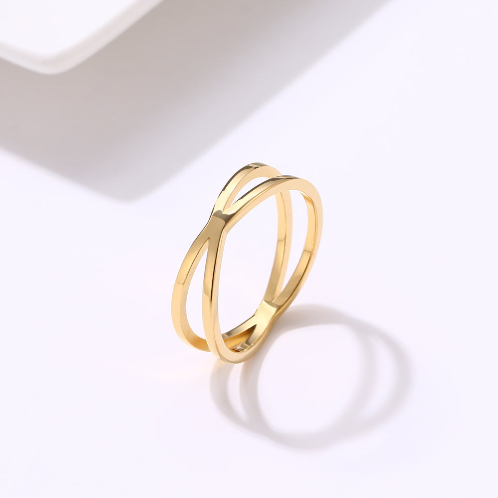Bohemian Vintage Cross Gold Rings For Women Wedding