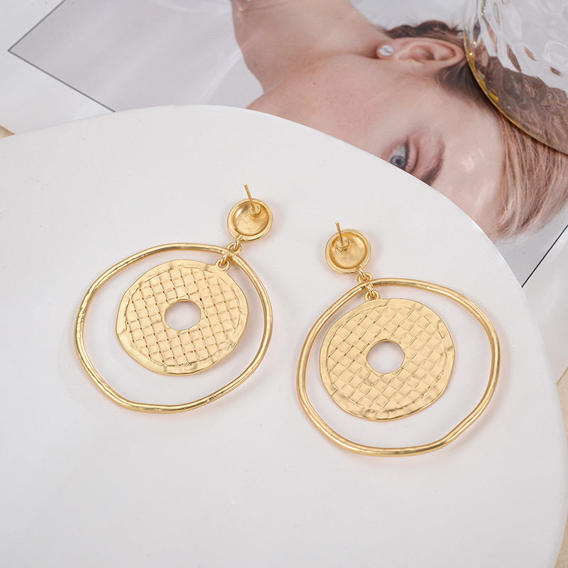Round Temperament Fashion Earrings Women