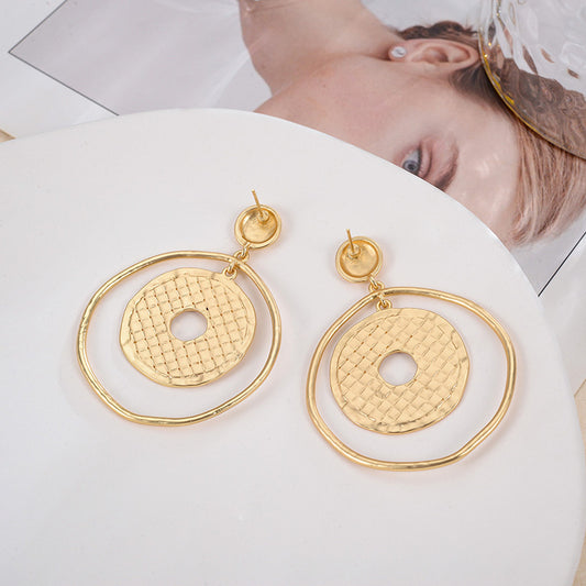 Round Temperament Fashion Earrings Women