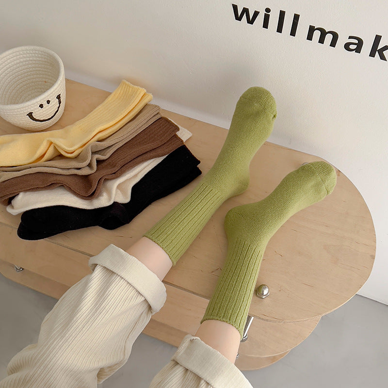 Thickened Cozy Mid-calf Slouch Socks For Women